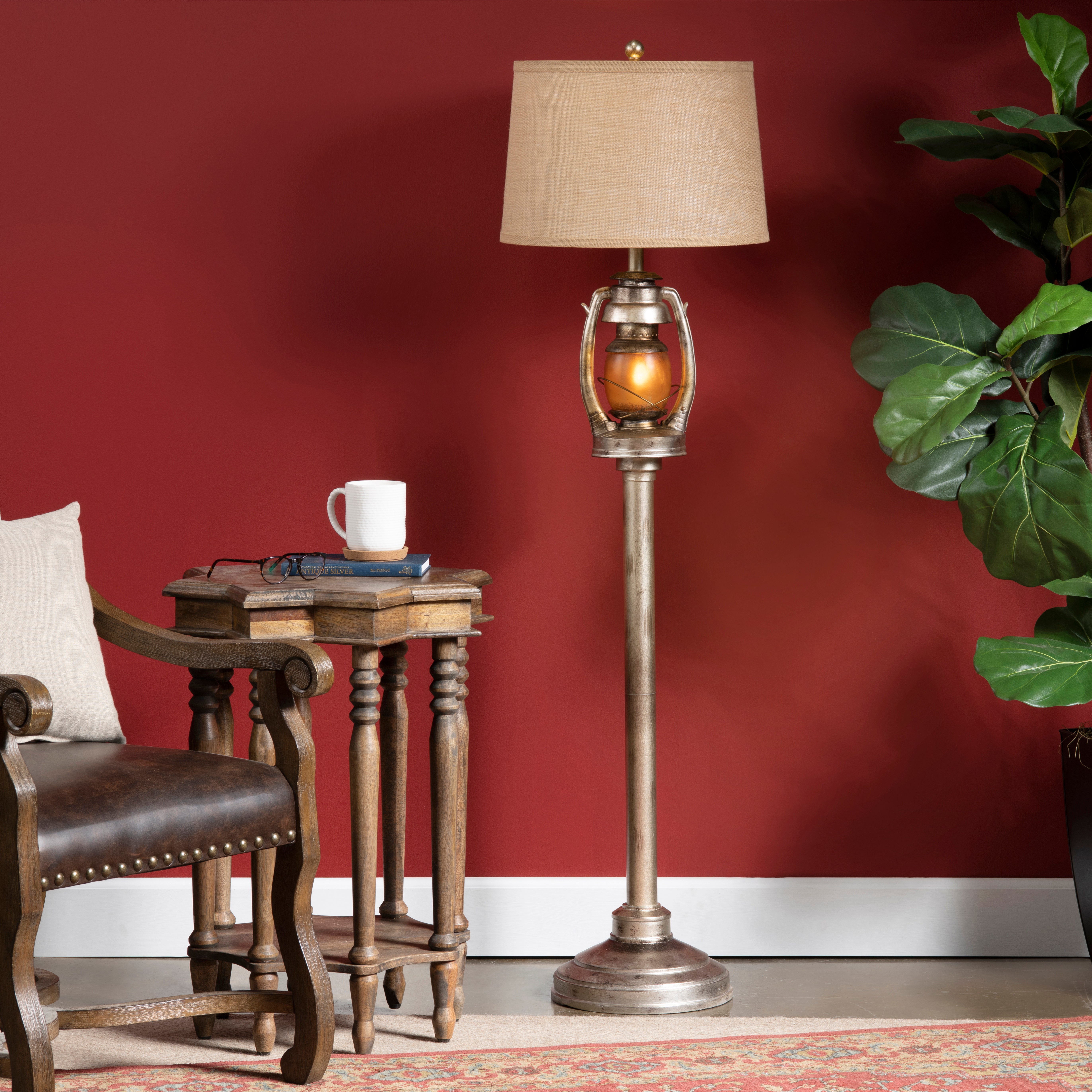 Oil Lantern Floor Lamp - Crestview Collection