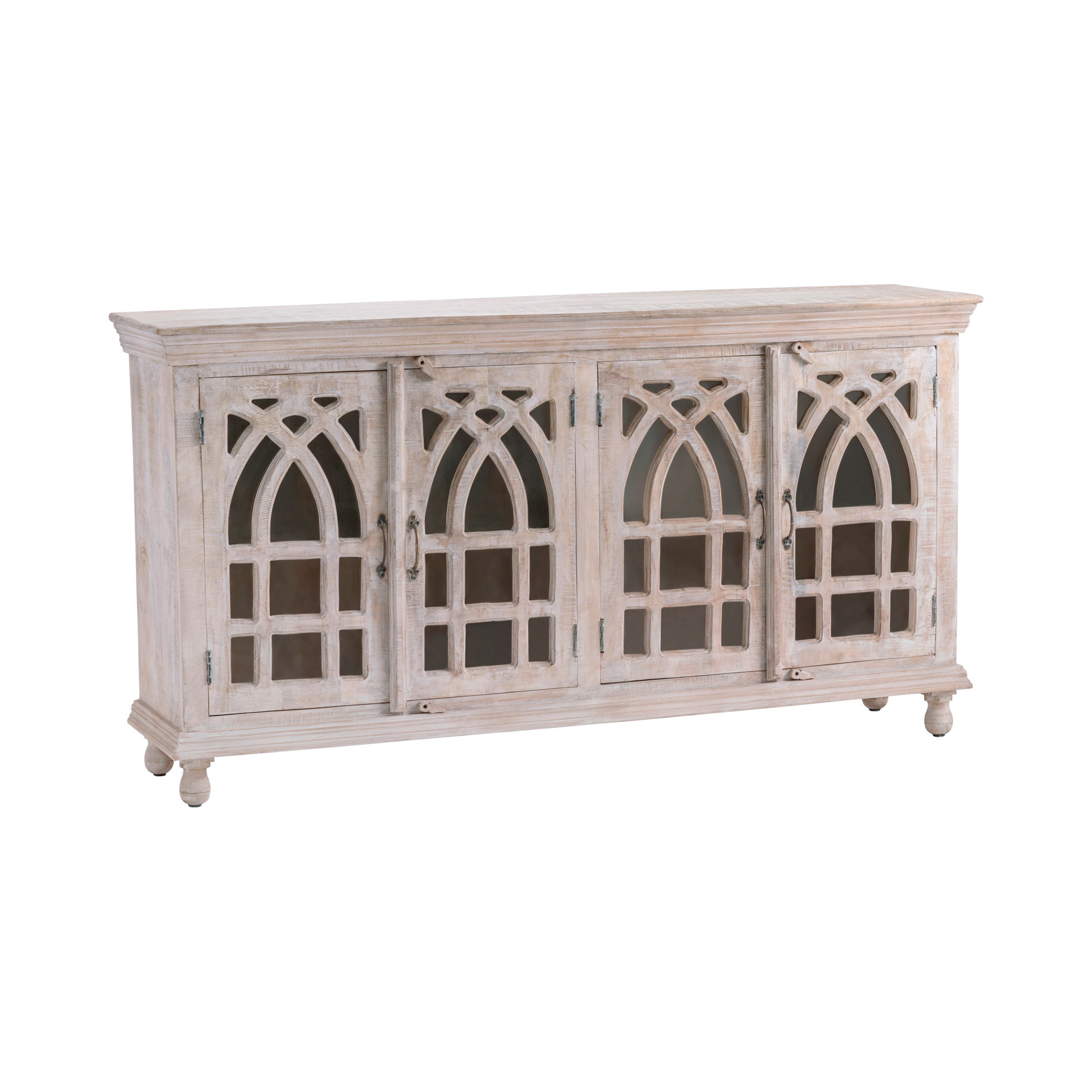 Bengal manor light mango wood 4 sliding door natural cane sideboard discount