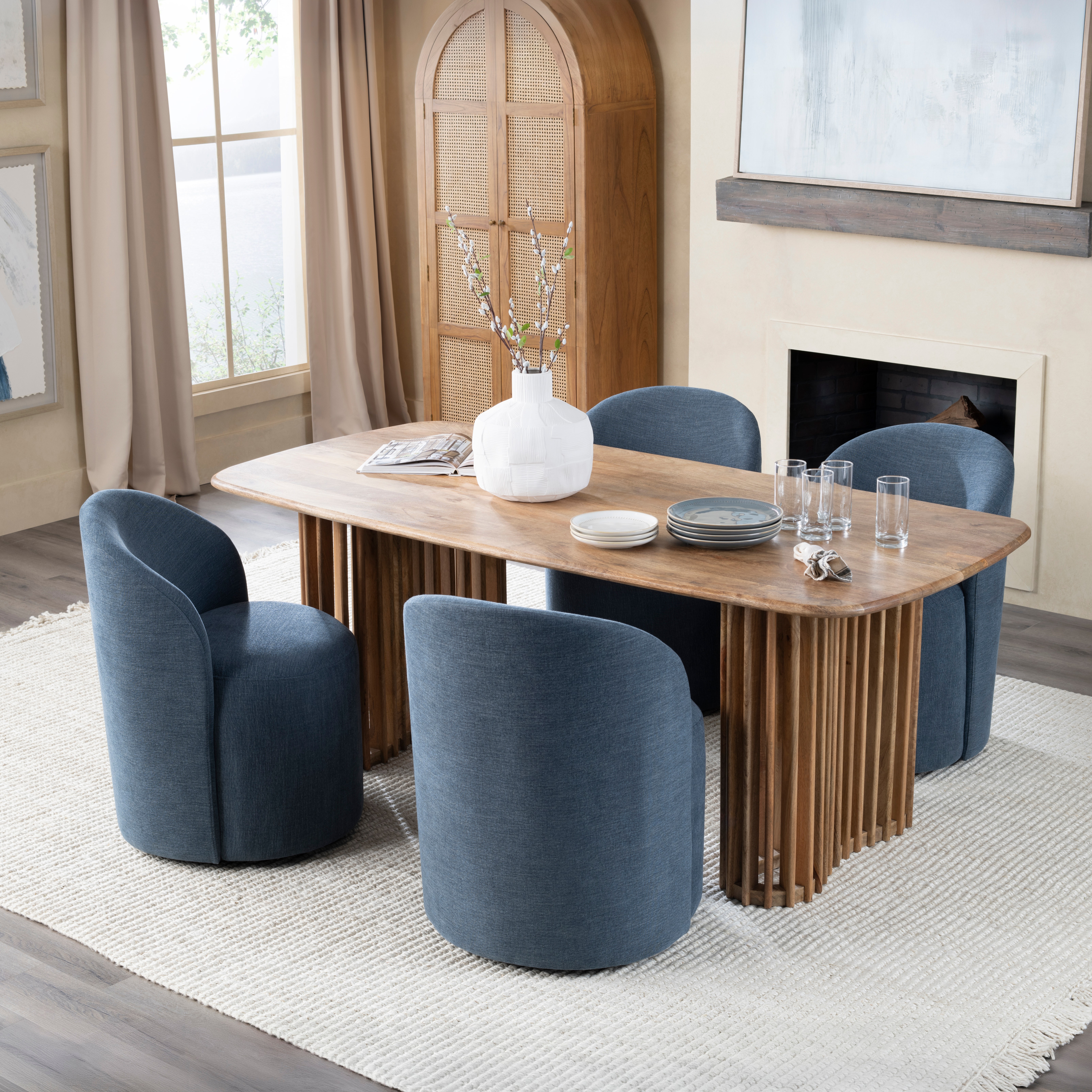 Fairfax Cobalt Dining Chair - Crestview Collection