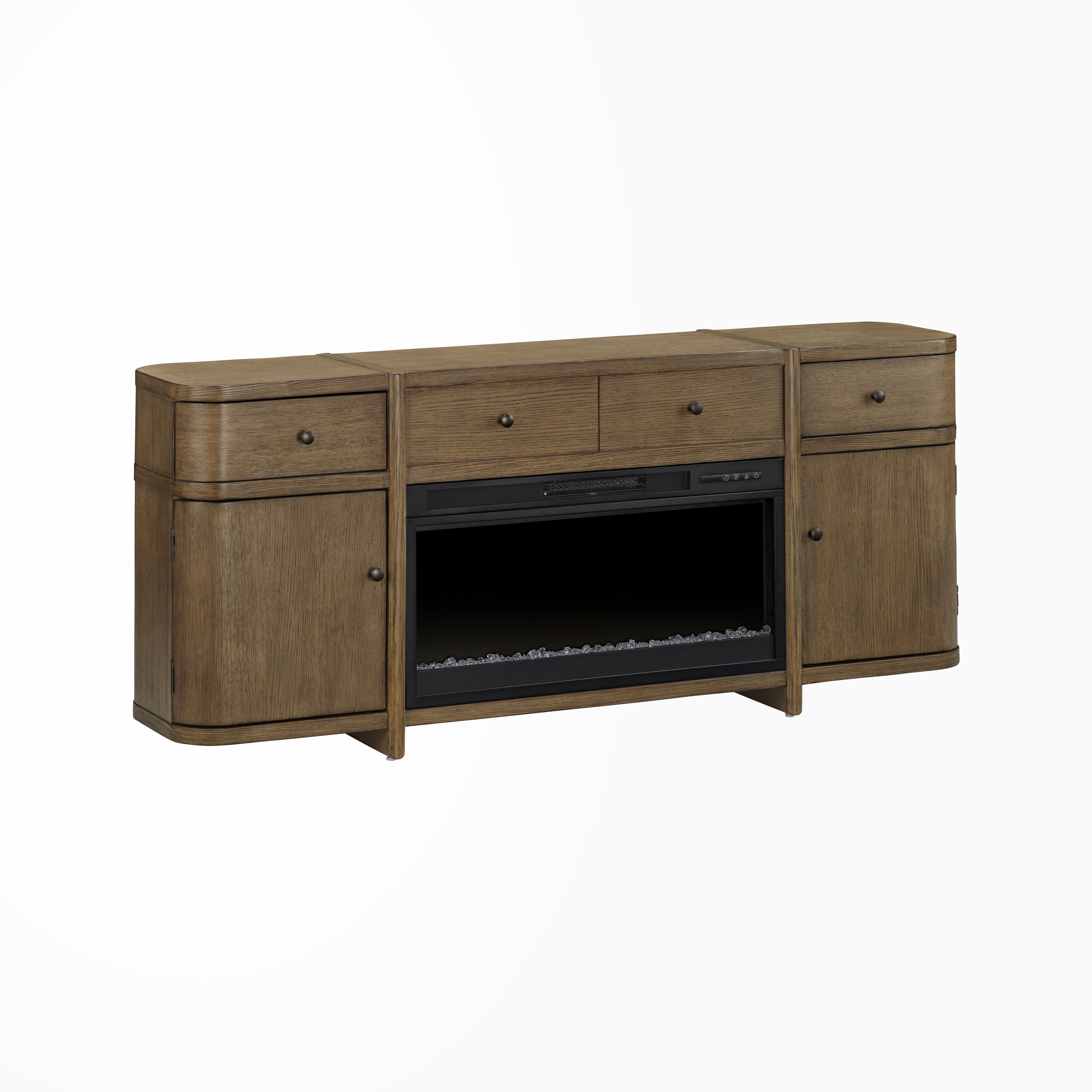 Gibson Two-Door Cabinet (Natural) - Crestview Collection